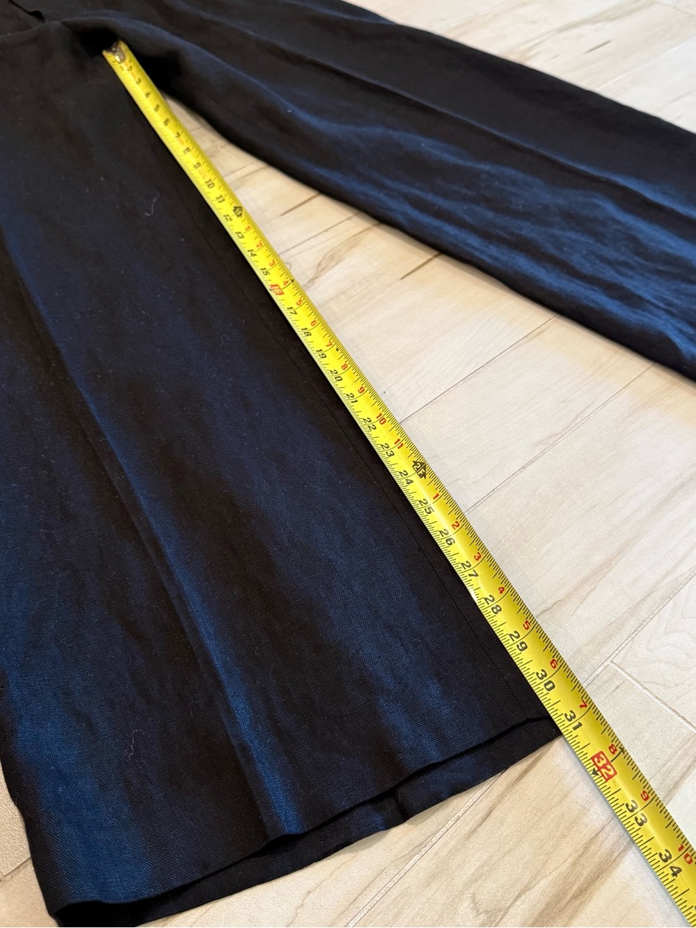 Lauren Ralph Lauren 100% Linen Wide Leg Trousers Quiet Luxury Coastal Pants 16 - Picture 6 of 10